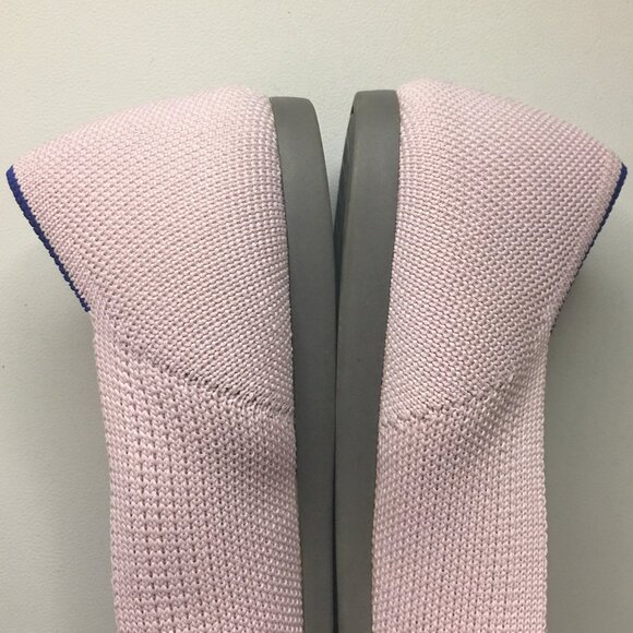ROTHY'S "The Point II" Petal Pink Knit Fabric Slip On Ballet Flats - 8 1/2 - Picture 11 of 16